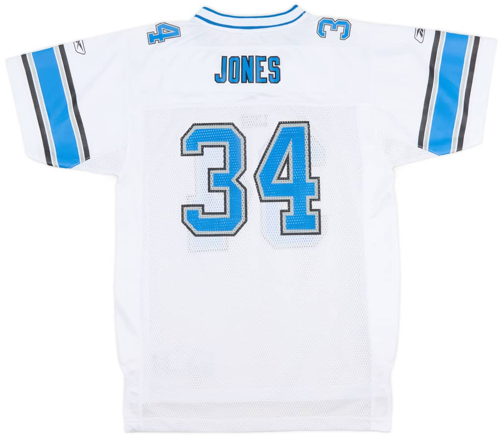 2005-06 Detroit Lions Jones #34 Reebok On Field Away Jersey (Excellent) XL.Kids