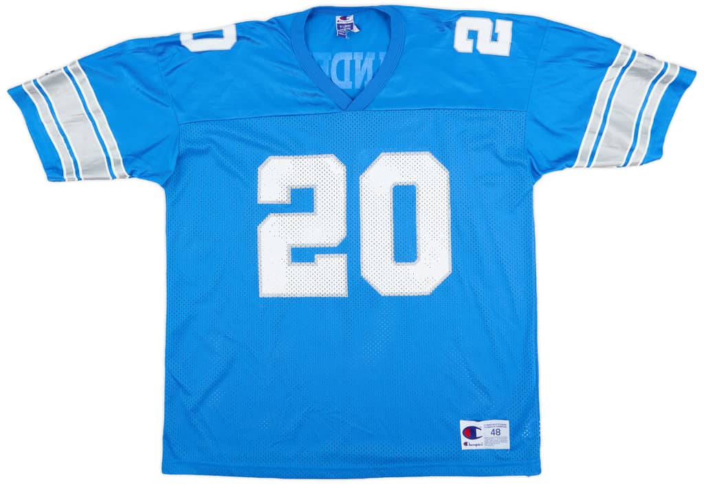 1998 Detroit Lions Sanders #20 Champion Home Jersey (Very Good) XL