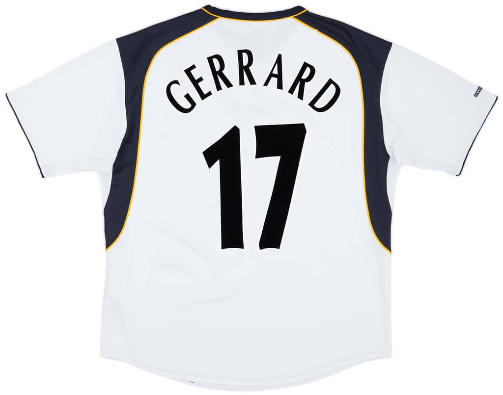 2001-03 Liverpool Away Shirt Gerrard #17
