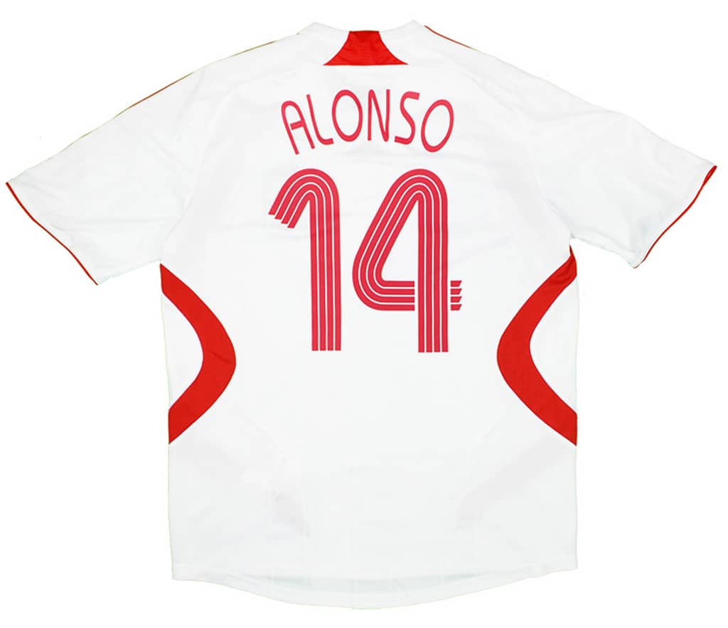 2007-08 Liverpool Away Shirt Alonso #14