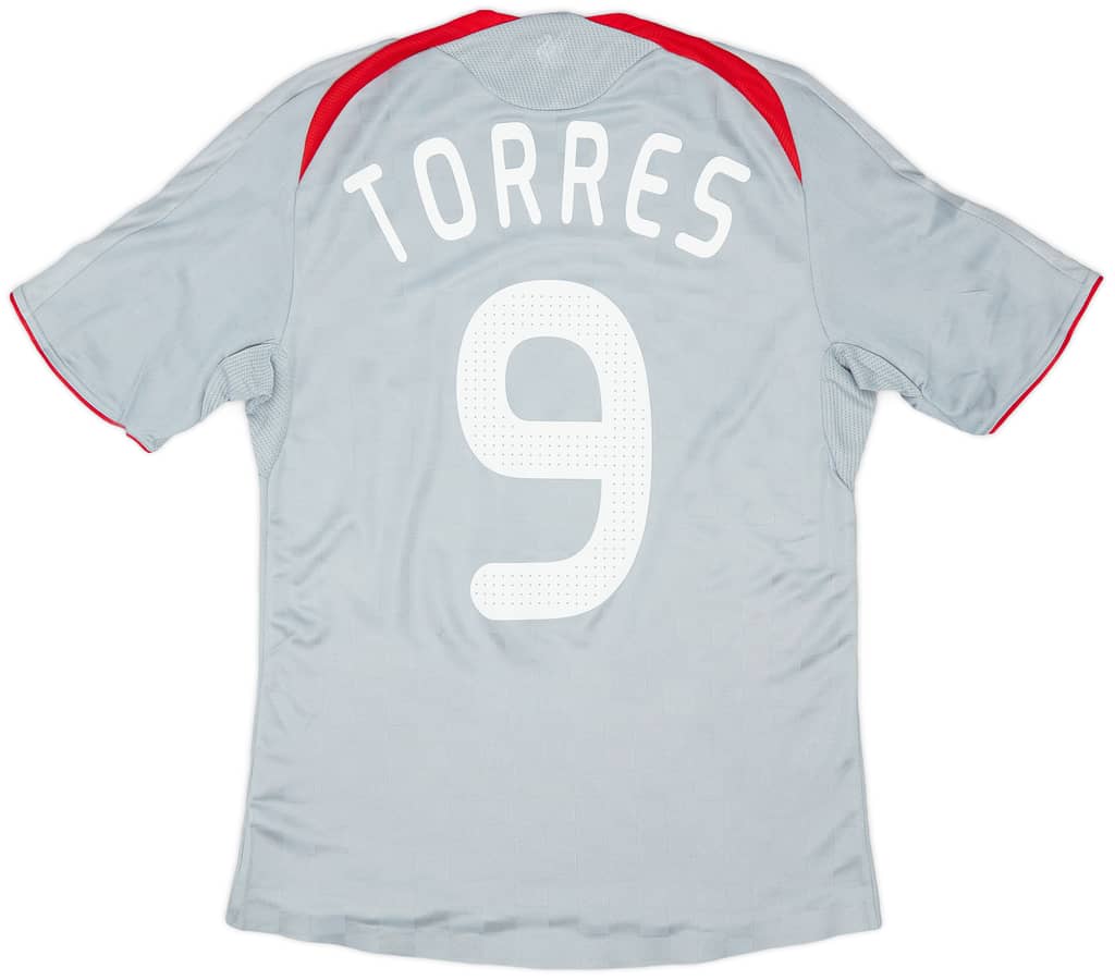 2008-09 Liverpool Player Issue CL Away Shirt Torres #9