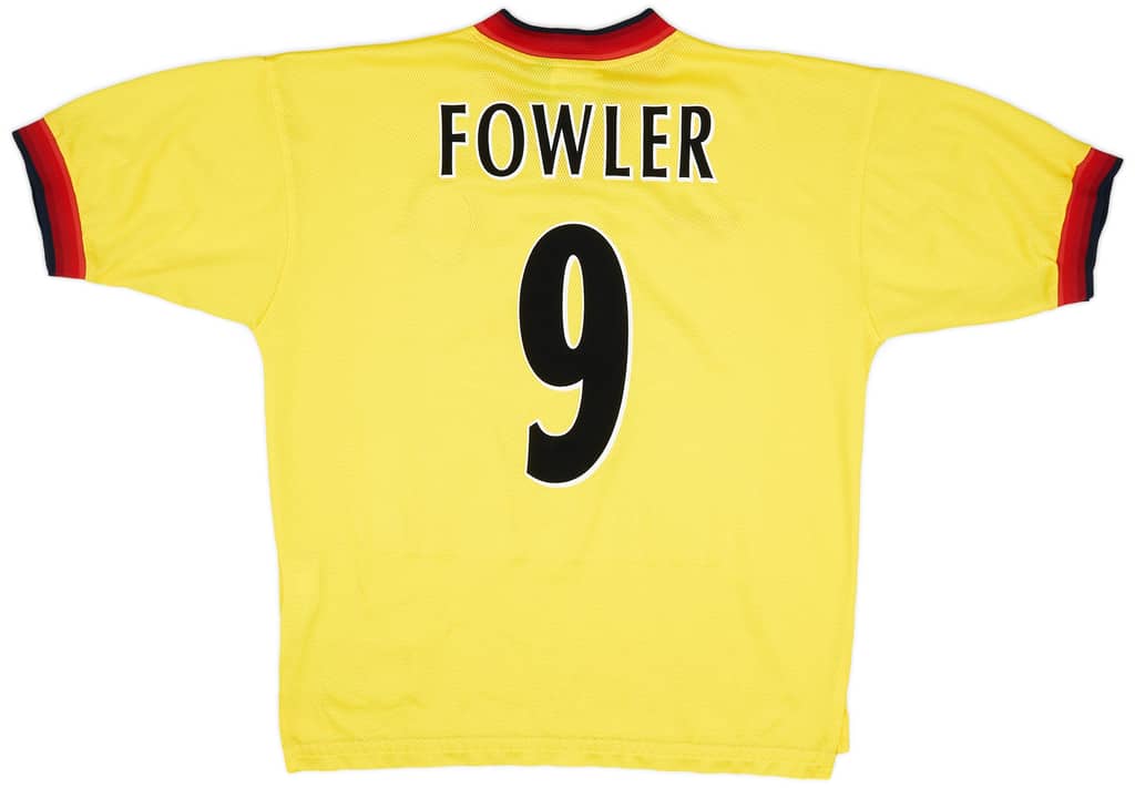 1997-99 Liverpool Away Shirt Fowler #9 - 8/10 - (S)