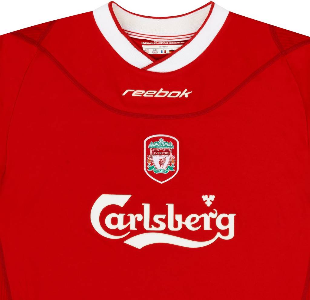 2002-04 Liverpool Home Shirt Gerrard #17 - 8/10 - (S)