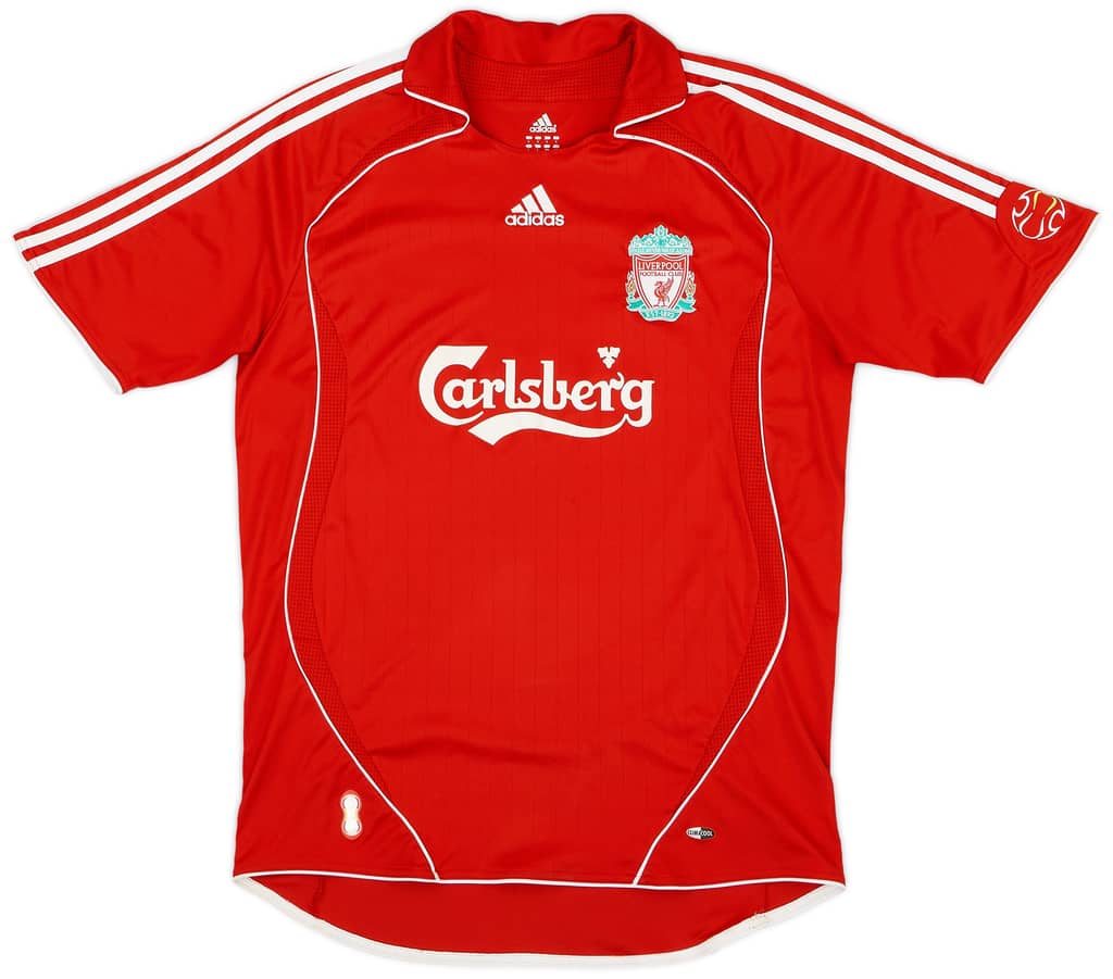 2006-08 Liverpool Home Shirt Gerrard #8 - 8/10 - (S)