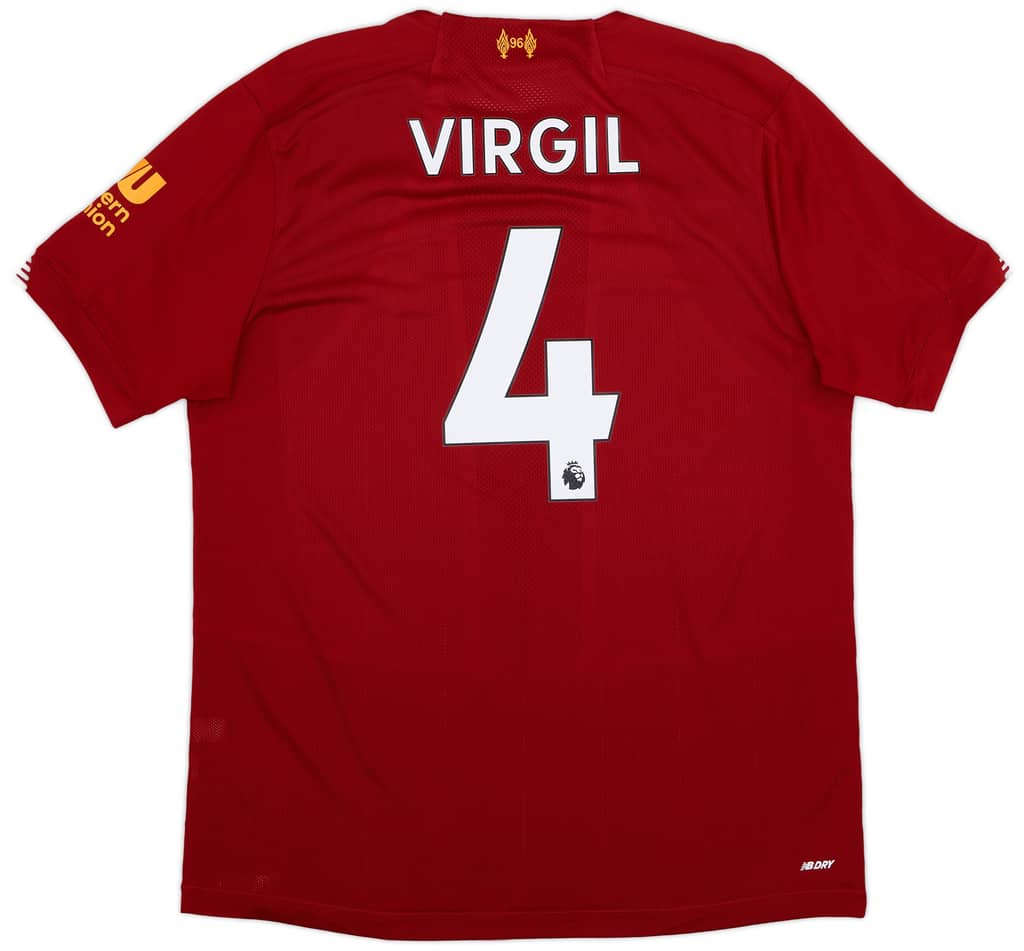 2019-20 Liverpool Home Shirt Virgil #4 - 6/10 - (S)