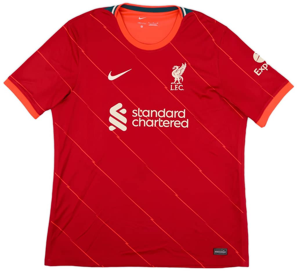 2021-22 Liverpool Home Shirt Virgil #4 - 6/10 - (S)