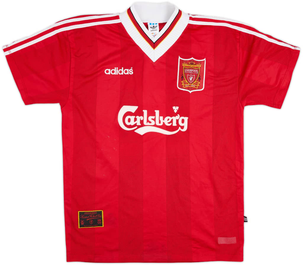 1995-96 Liverpool Home Shirt Fowler #23 - 8/10 - (S)