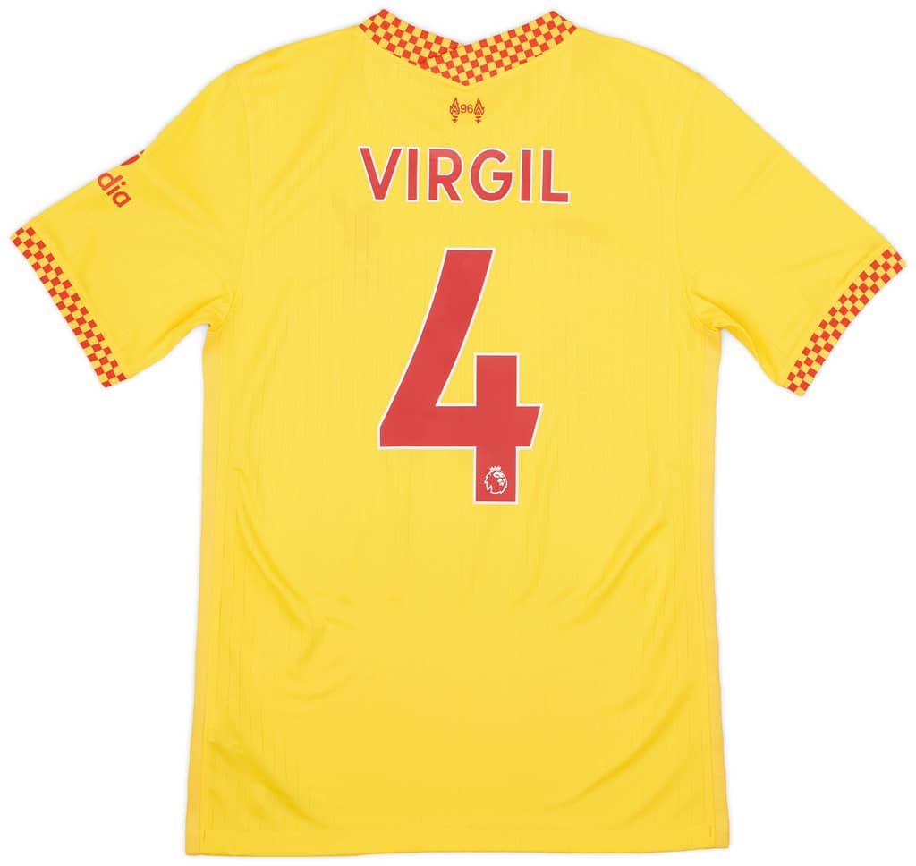 2021-22 Liverpool Third Shirt Virgil #4 - 6/10 - (S)