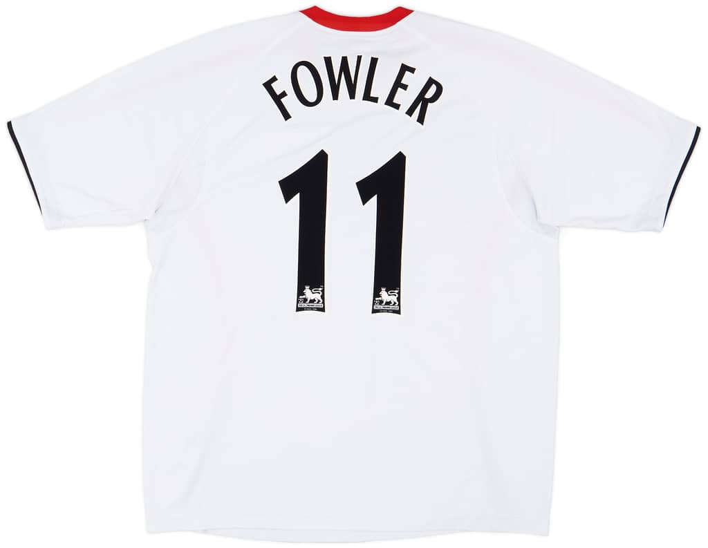2005-06 Liverpool Away Shirt Fowler #11 - 8/10 - (XL)