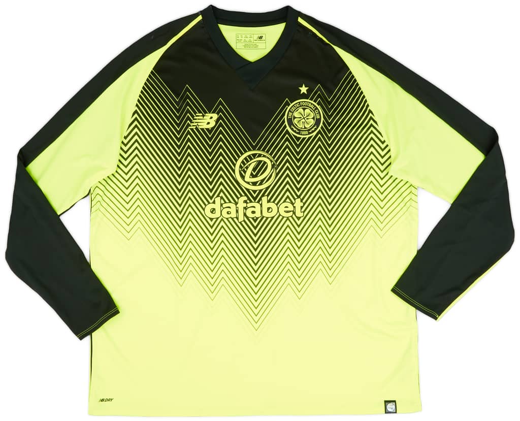2018-19 Celtic Third L/S Shirt - 8/10 - (XXL)