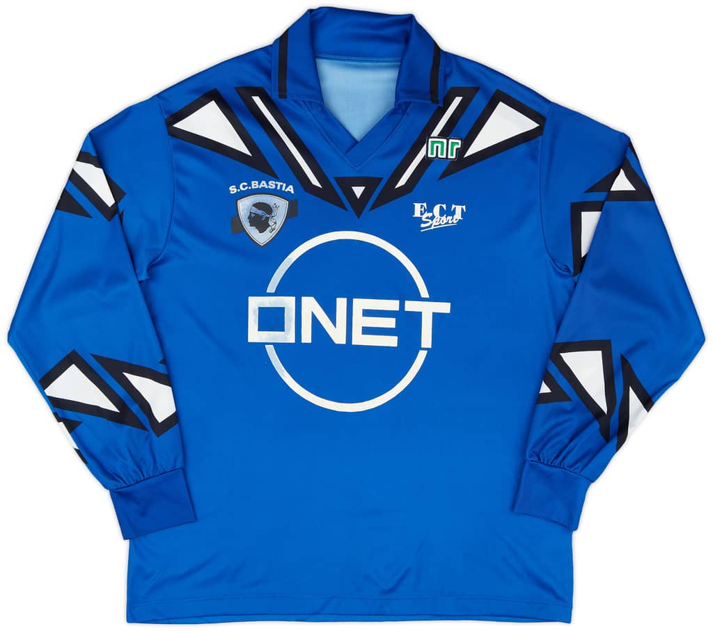 1993-94 Bastia Home L/S Shirt - 6/10 - (XL)