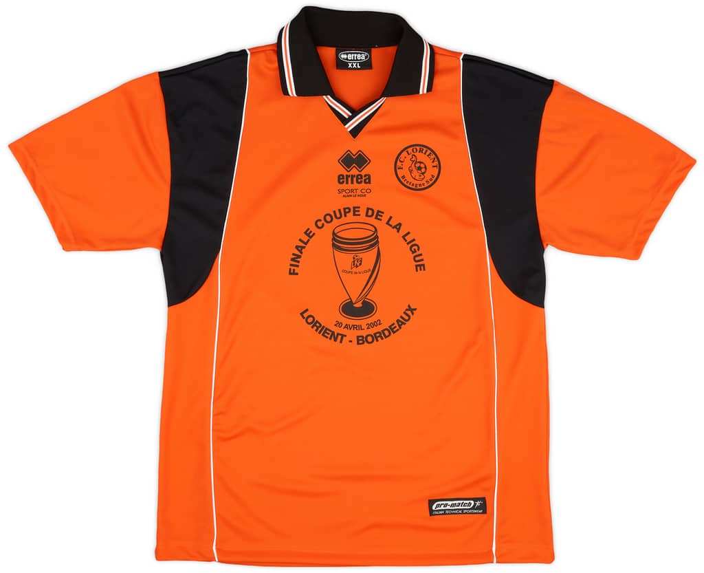 2002-03 FC Lorient "Finale Coupe de la Ligue 2002" Home Shirt - 8/10 - (XXL)