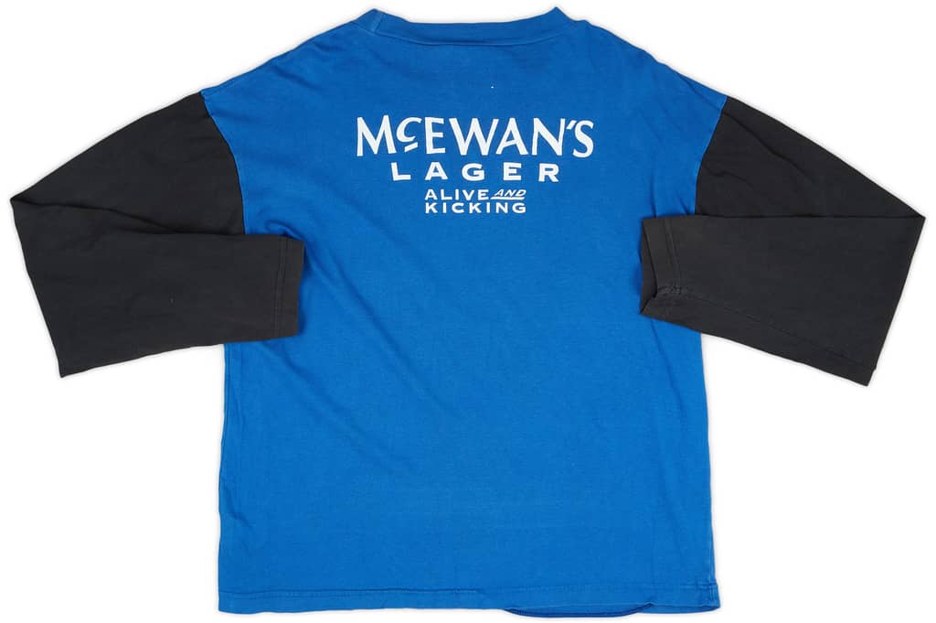 1994-95 Rangers adidas Player Issue L/S Shirt #35 - 6/10 - (L)