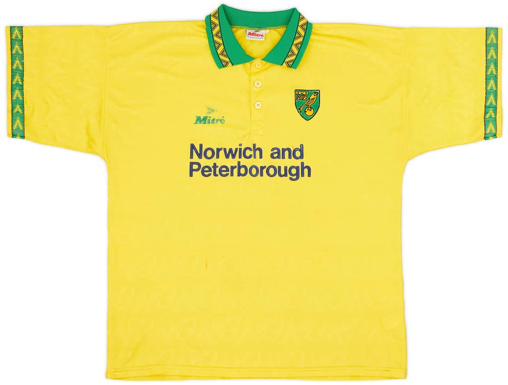 1994-96 Norwich Home Shirt - 8/10 - (XL)