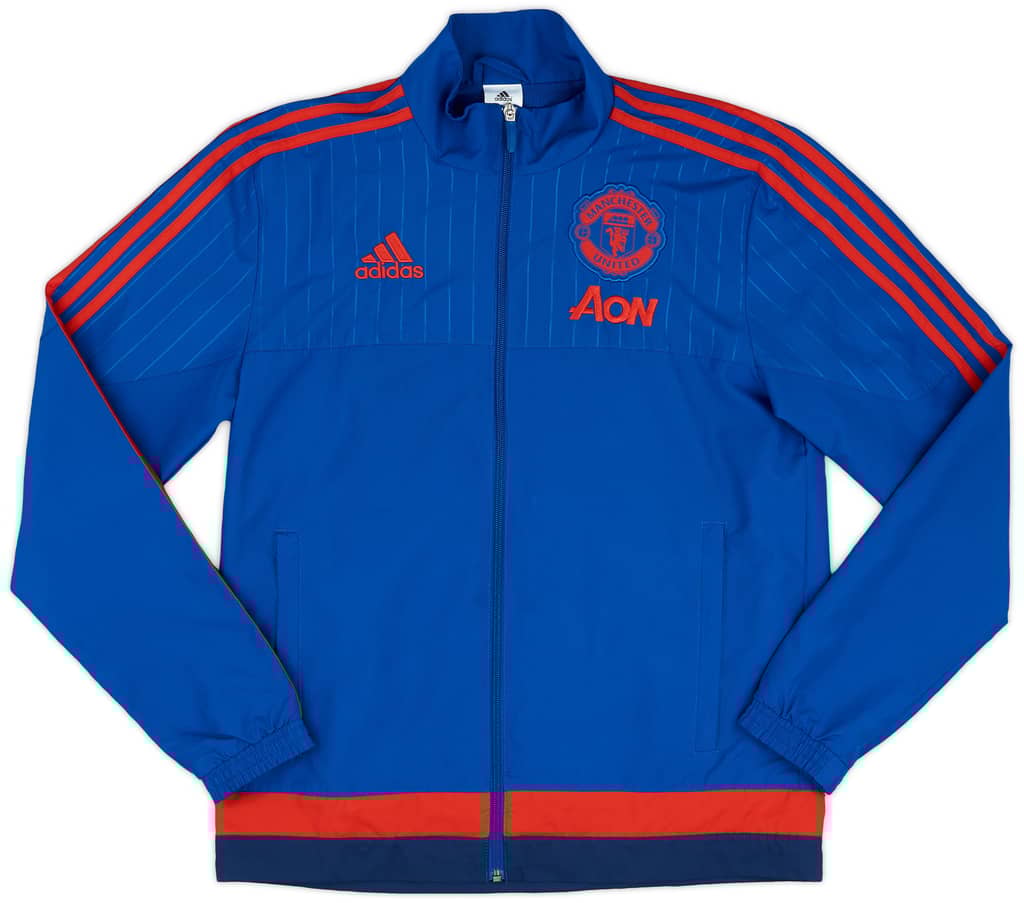 2015-16 Manchester United adidas Track Jacket - 9/10 - (S)