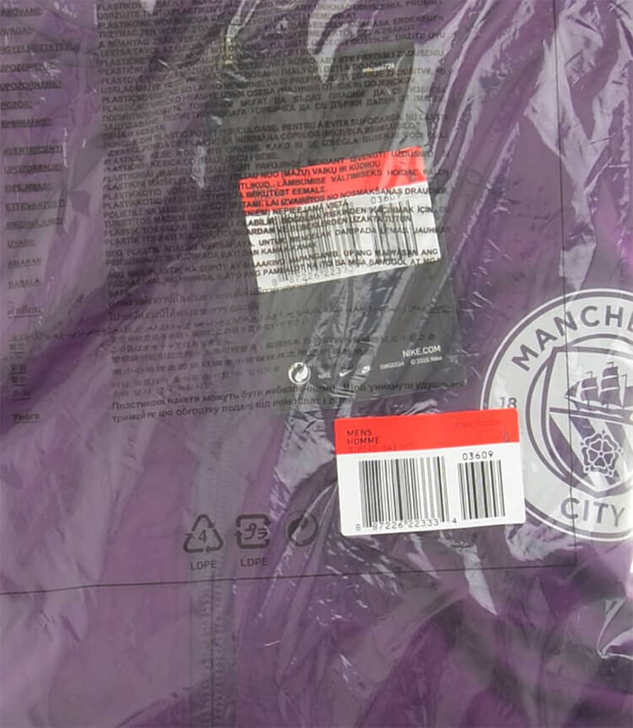 2018-19 Manchester City Player Issue Squad Training Top