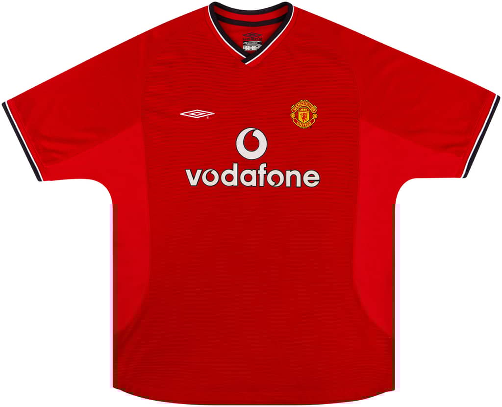 2000-02 Manchester United Home Shirt - 8/10 - (Y)