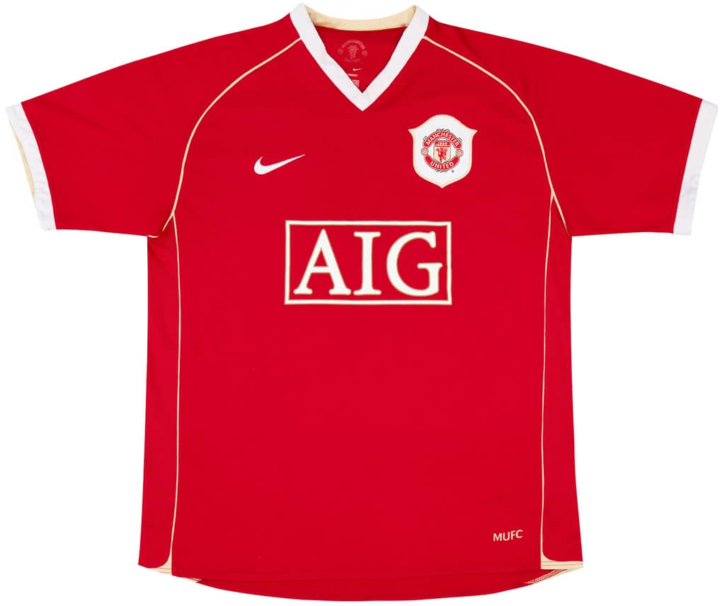 2006-07 Manchester United Home Shirt - 6/10 - (XL.Boys)