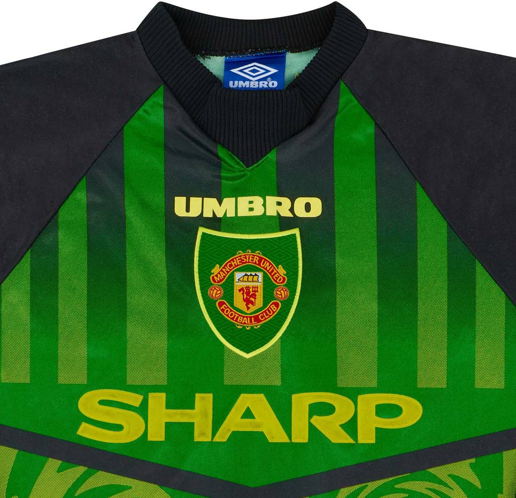 1997-98 Manchester United Green GK Shirt - 6/10 - (Y)