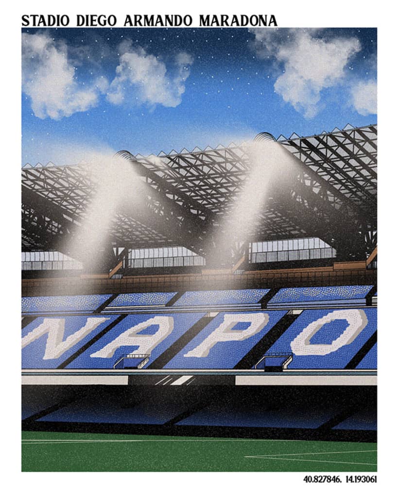 Stadio Diego Armando Maradona A3 Print/Poster