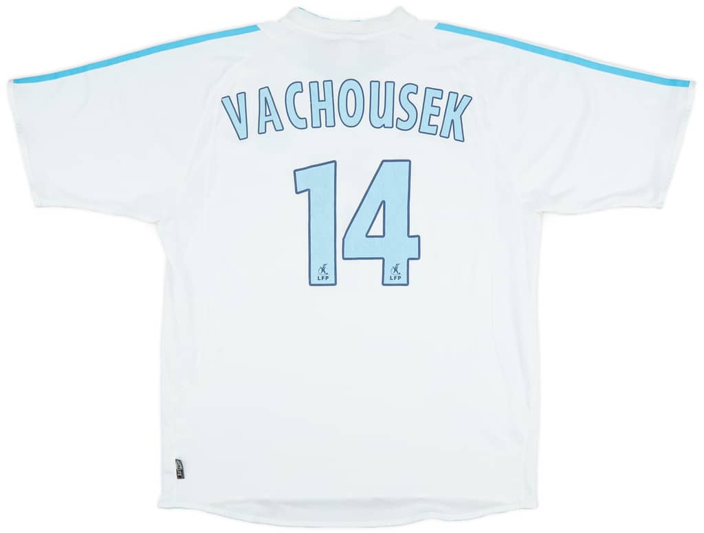 2003-04 Olympique Marseille Home Shirt Vachousek #14 - 6/10 - (XL)