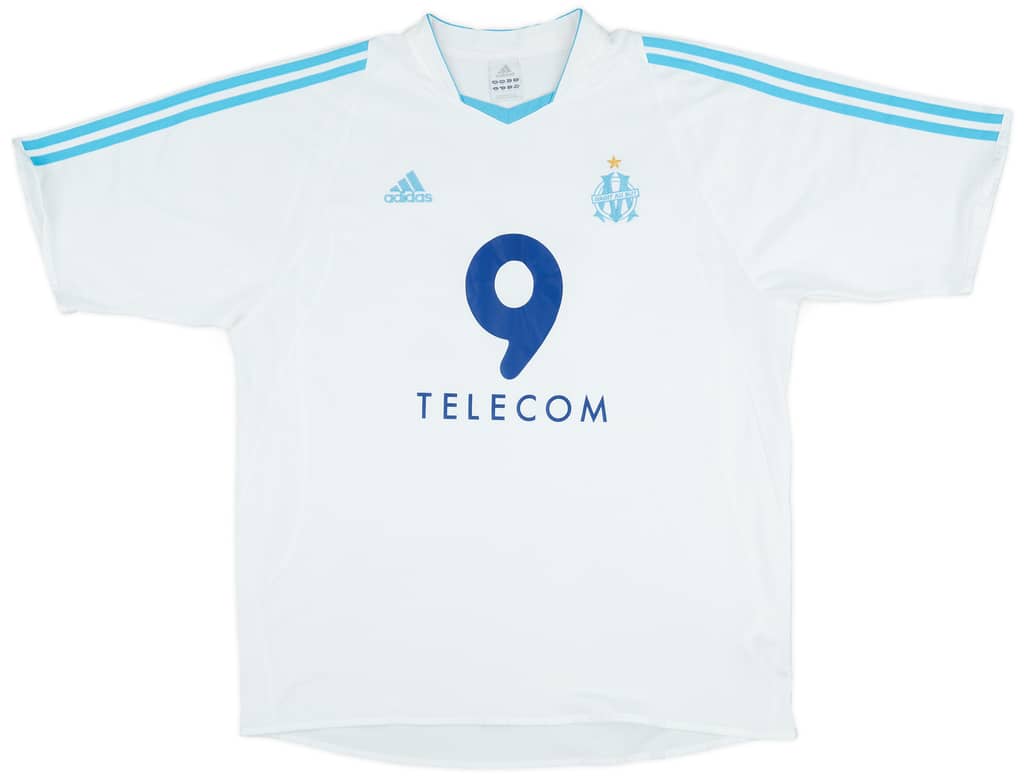 2003-04 Olympique Marseille Home Shirt Vachousek #14 - 6/10 - (XL)
