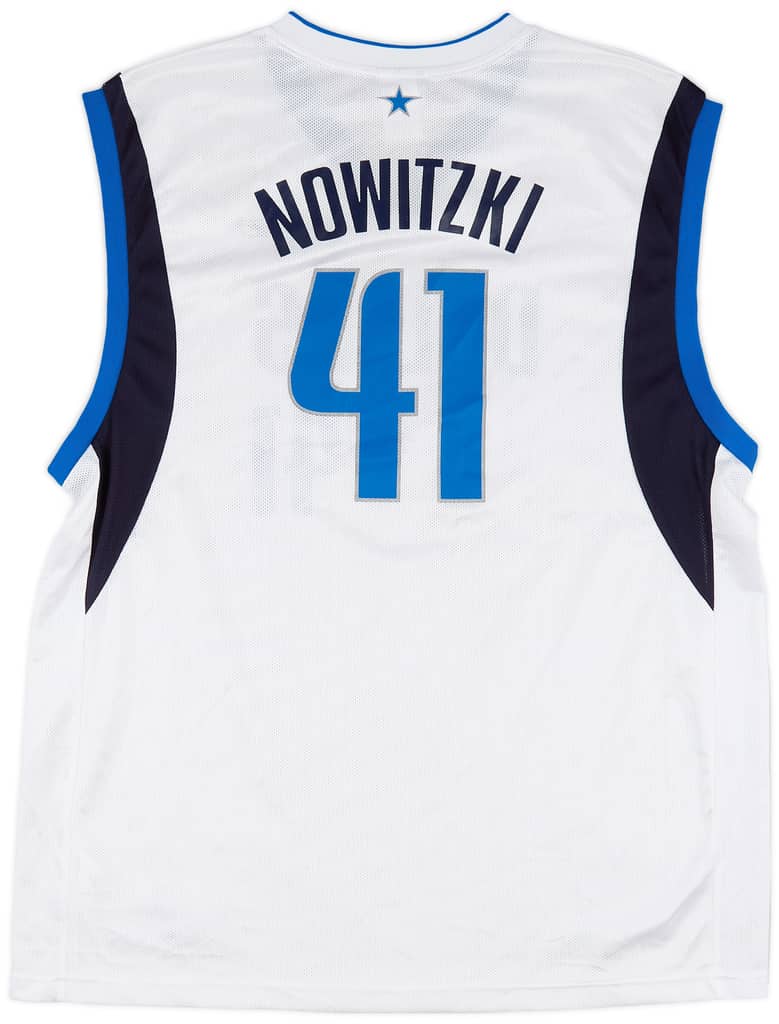 2002-06 Dallas Mavericks Nowitzki #41 Reebok Home Jersey (Excellent) XL