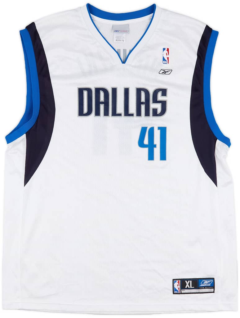 2002-06 Dallas Mavericks Nowitzki #41 Reebok Home Jersey (Excellent) XL