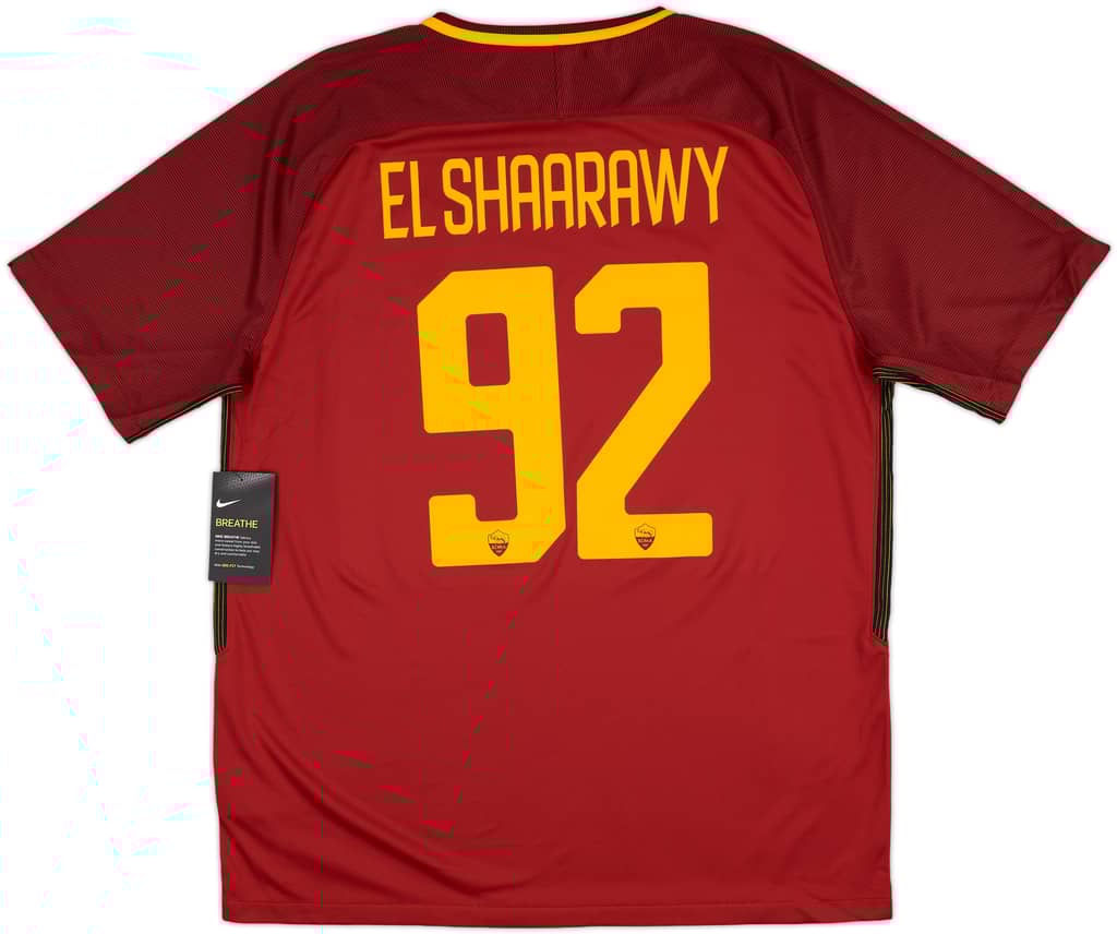 2017-18 Roma Home Shirt El Shaarawry #92 (XL)