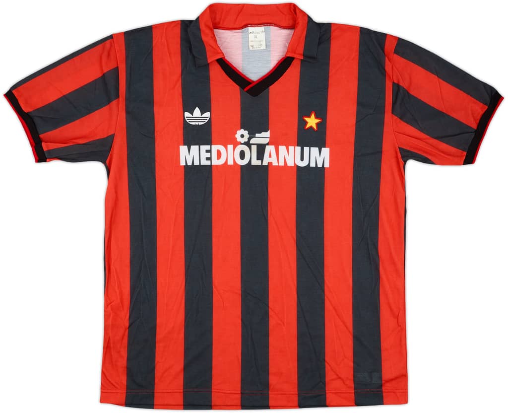 1990-91 AC Milan Home Shirt - 9/10 - (XL)