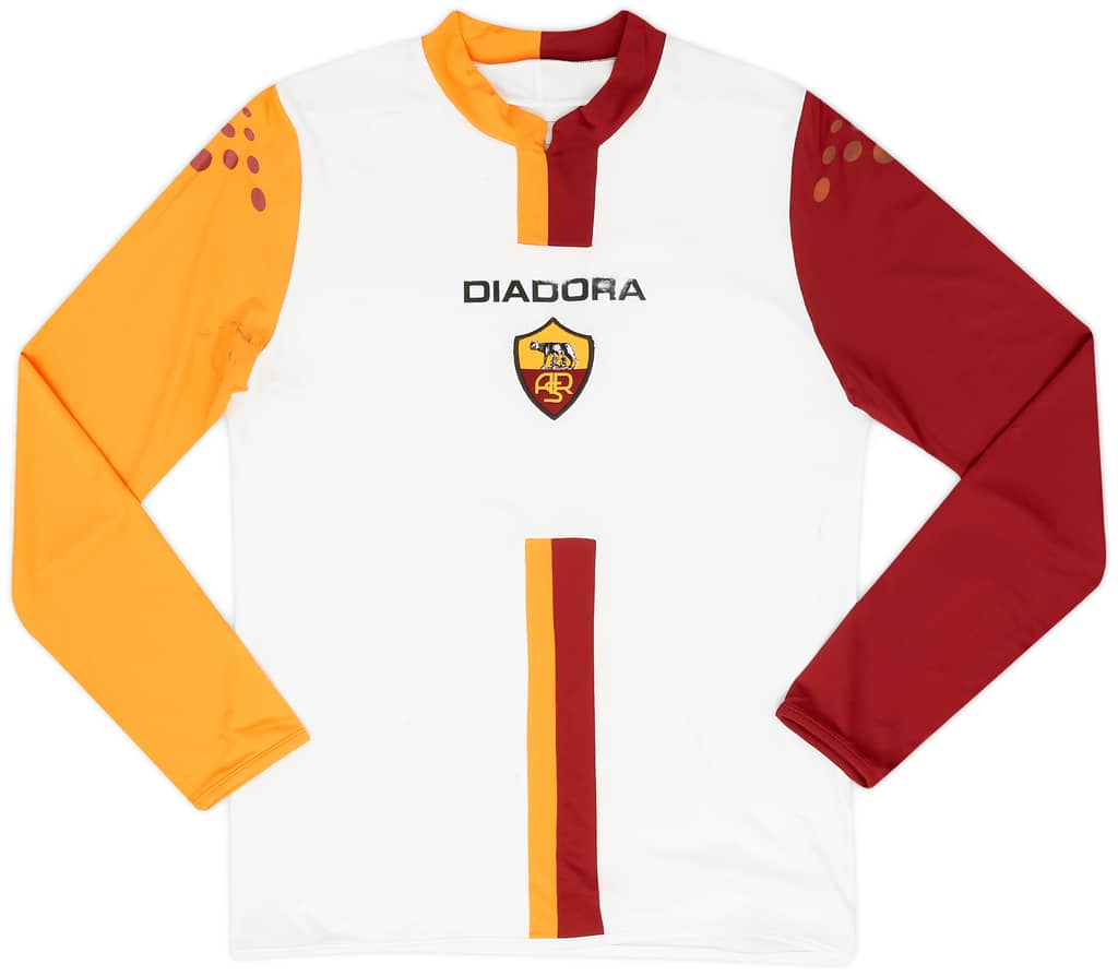 2005-06 Roma European Home L/S Shirt - 6/10 - (S)
