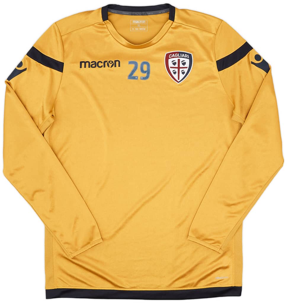 2018-19 Cagliari Player Issue L/S Training Shirt -#29 - 7/10 - (XL)