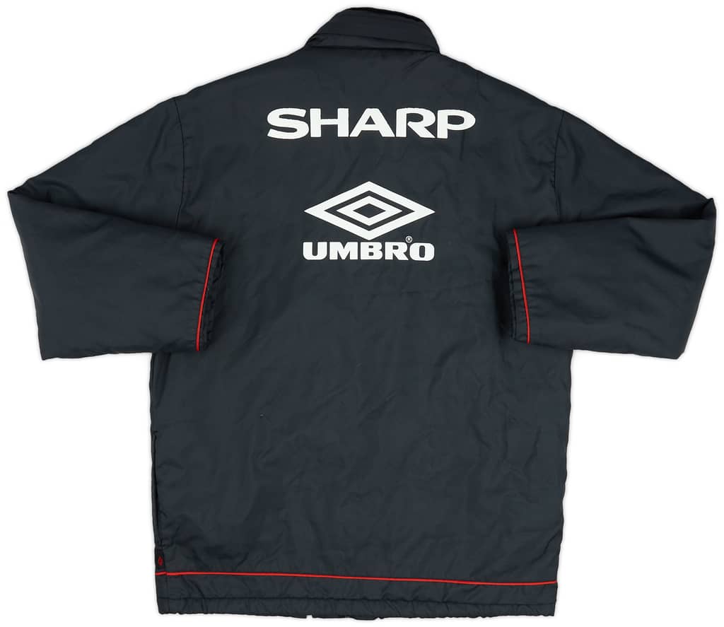 1998-99 Manchester United Umbro Padded Bench Coat - 9/10 - (Y)