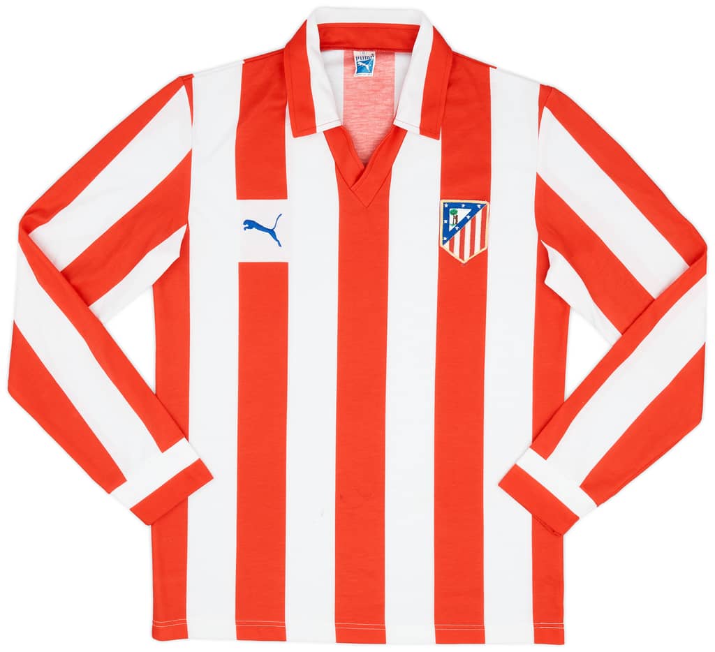 1983-85 Atletico Madrid Home L/S Shirt - 6/10 - (M)
