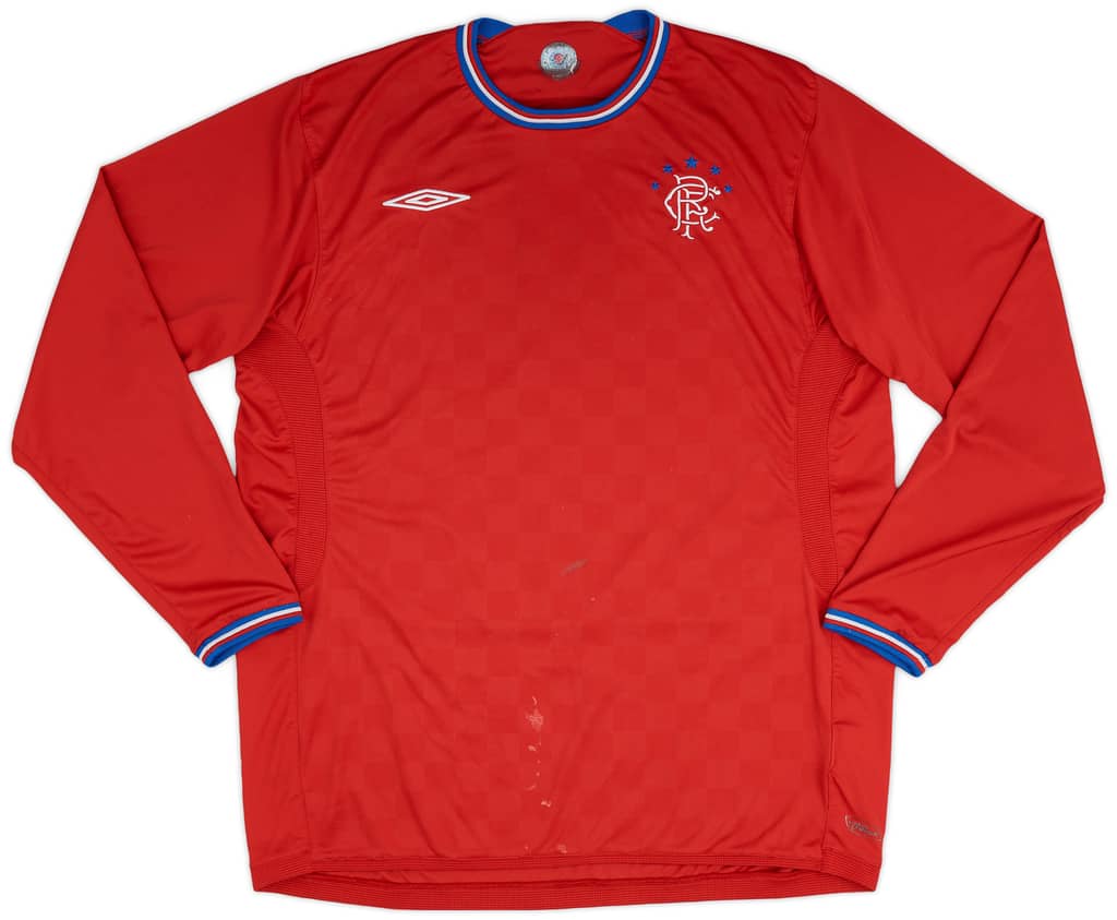 2009-10 Rangers Away L/S Shirt - 4/10 - (XL)