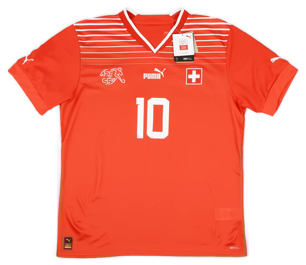 2022-23 Switzerland Home Shirt Xhaka #10