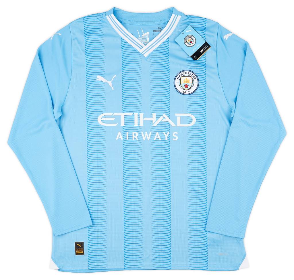 2023-24 Manchester City Home L/S Shirt Haaland #9