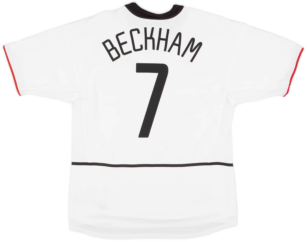2002-03 Manchester United Away Shirt Beckham #7 - 6/10 - (S)
