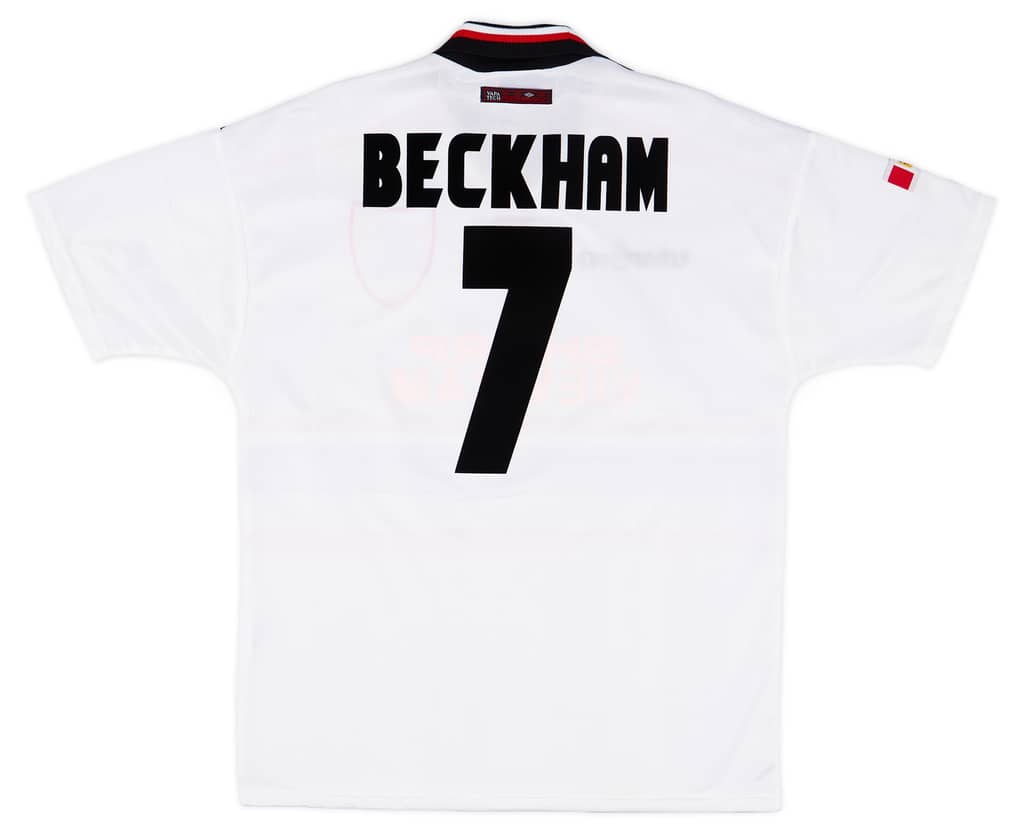 1997-99 Manchester United Away Shirt Beckham #7