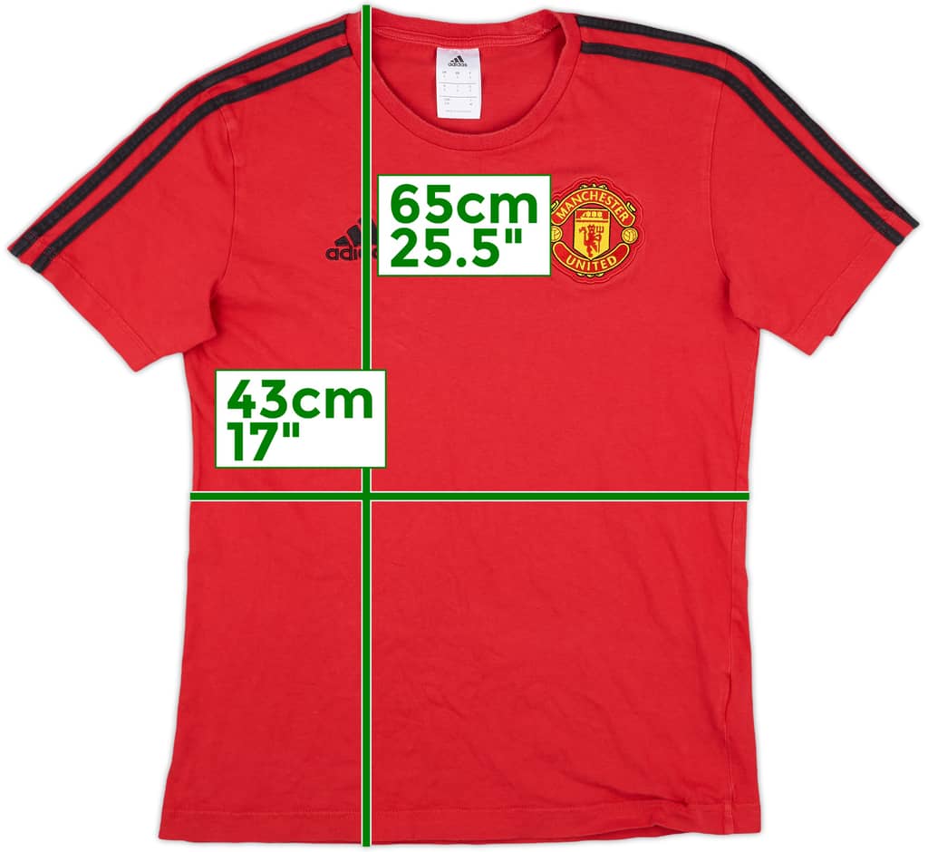 2018-19 Manchester United adidas Cotton Tee - 8/10 - (S)