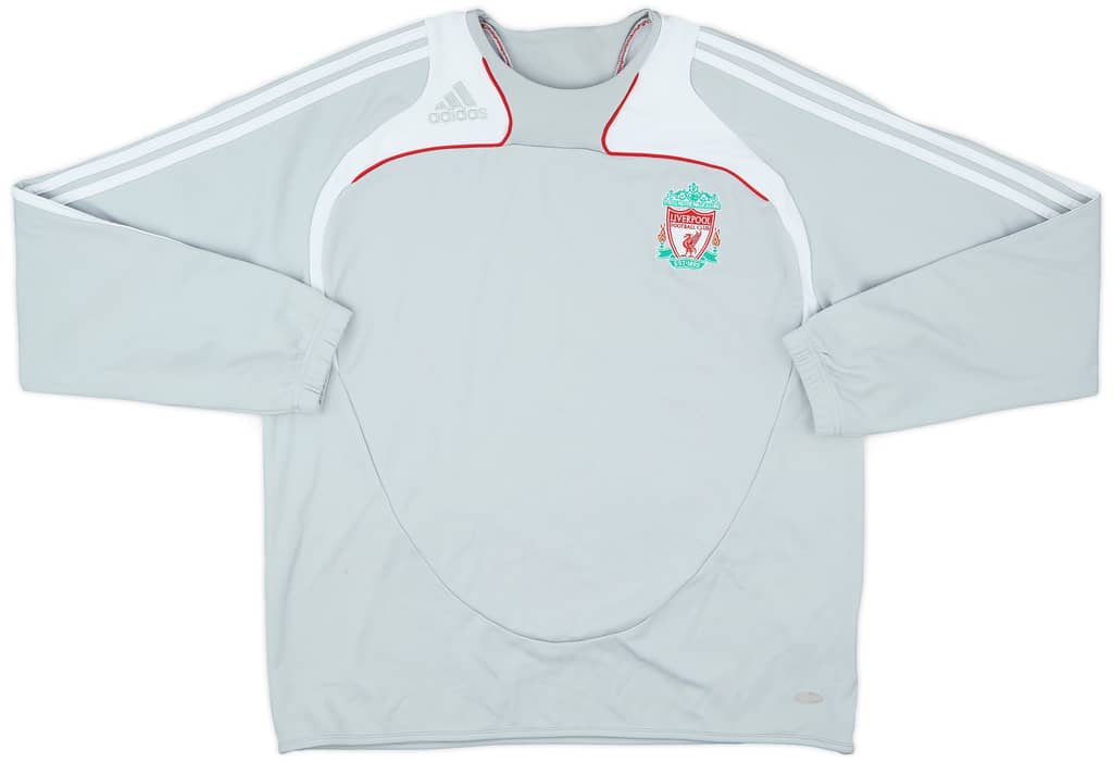 2008-09 Liverpool adidas Sweat Top - 6/10 - (L/XL)