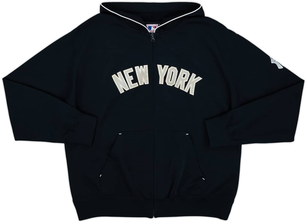2000s New York Yankees Majestic Full-Zip Hooded Sweat Top - 6/10 - (XL)