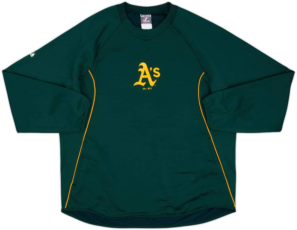 2012 Oakland Athletics Majestic Training Sweat Top - 9/10 - (M)