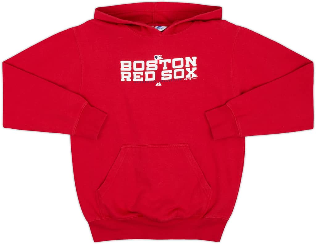 2006 Boston Red Sox Majestic Hooded Sweat Top - 7/10 - (L.Boys)