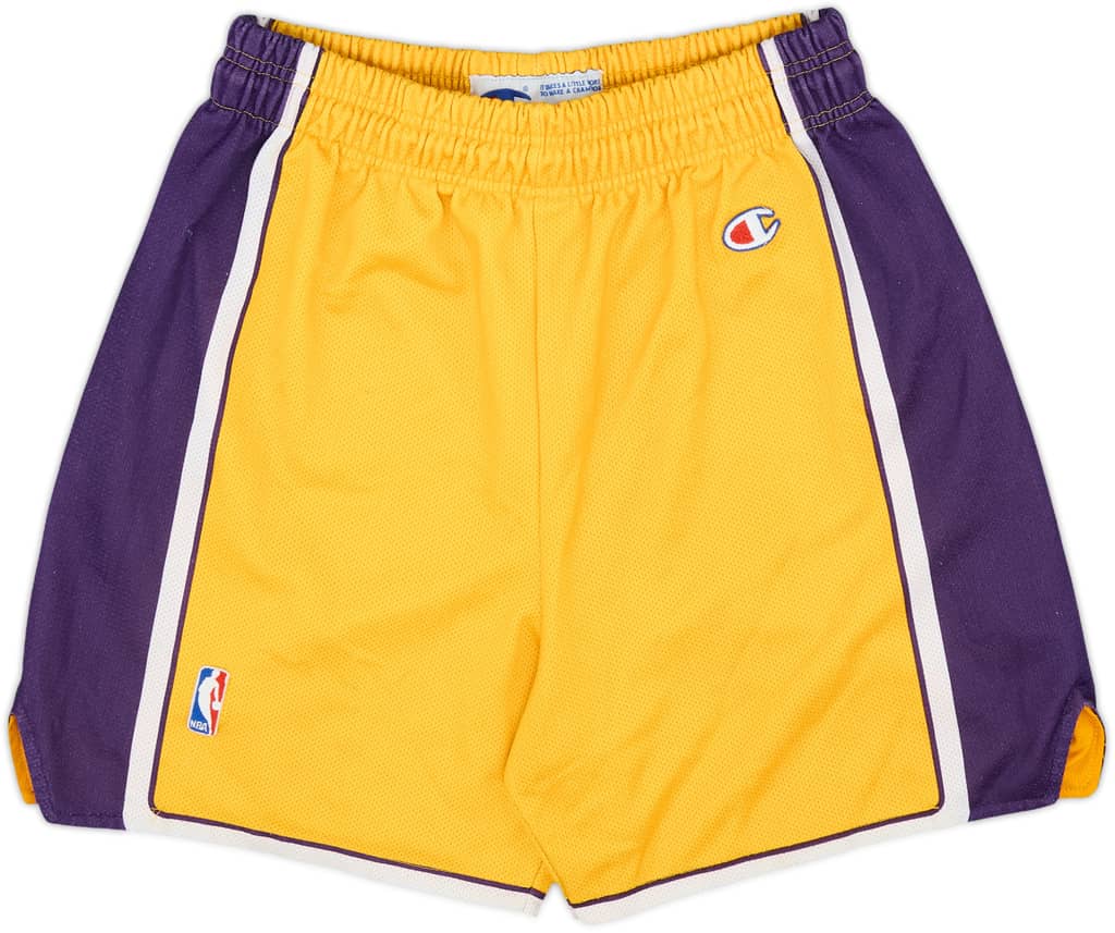 1999-04 LA Lakers Champion Home Shorts - 8/10 - (M)