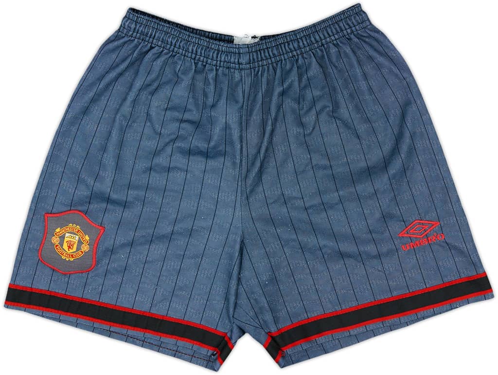 1995-96 Manchester United Shorts de visitante - 8/10 - (S)