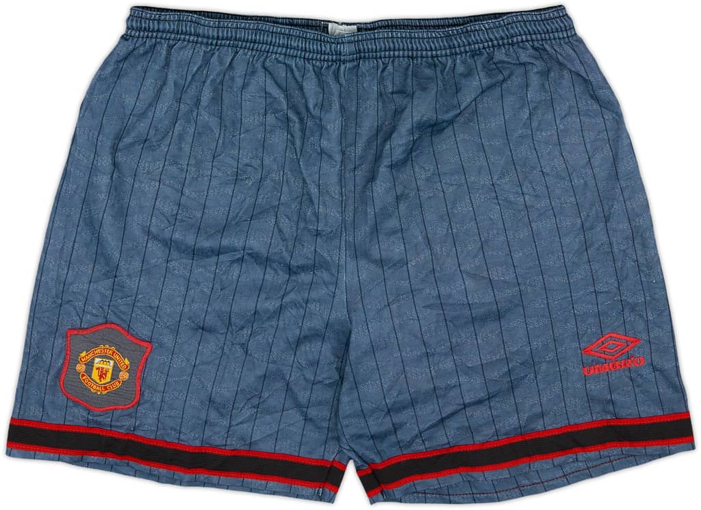 1995-96 Manchester United Pantalones cortos de visitante - 8/10 - (M)