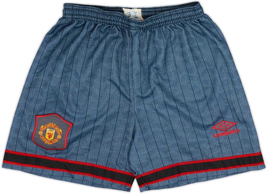 1995-96 Manchester United Shorts de visitante - 8/10 - (S)