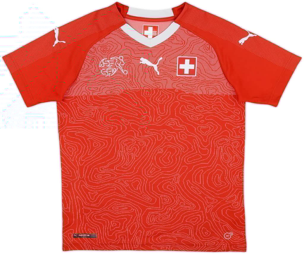 2018-20 Switzerland Home Shirt - 7/10 - (XL.Boys)