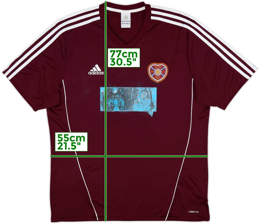 2012-13 Hearts Home Shirt - 4/10 - (XL)